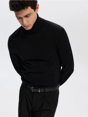 Zdjęcie produktu Reserved - Pasek z łączonych materiałów - czarny