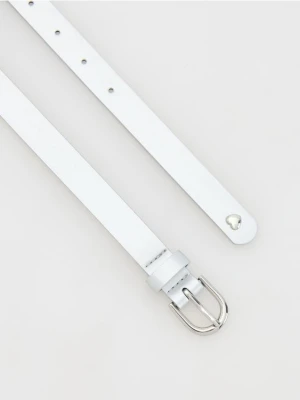 Reserved - Pasek z metalicznym efektem - jasnoszary