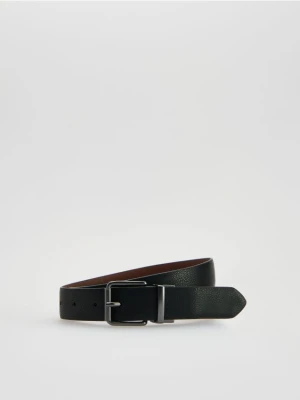Reserved - Pasek ze skórą - czarny