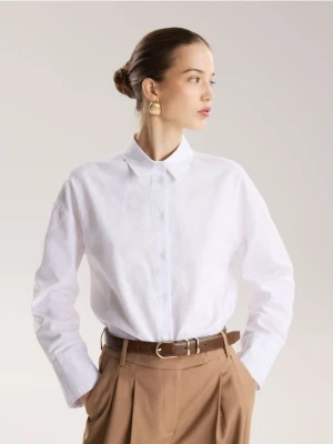 Reserved - Pasek ze skórą naturalną - brązowy