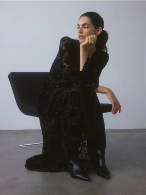 Reserved - Pierścionek z motywem kwiatowym - złoty