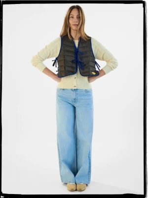 Reserved - Pikowana kamizelka - brązowy