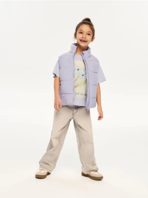 Reserved - Pikowana kamizelka - niebieski