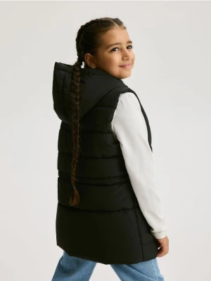 Zdjęcie produktu Reserved - Pikowana kamizelka z kapturem - czarny