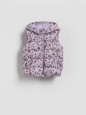 Reserved - Pikowana kamizelka z kapturem - wielobarwny