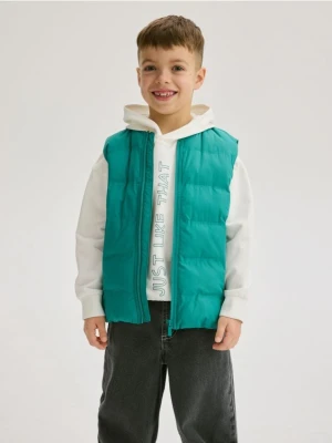 Reserved - Pikowana kamizelka z kieszeniami - morski