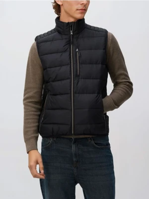 Reserved - Pikowana kamizelka ze stójką - czarny