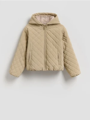 Reserved - Pikowana kurtka - beżowy