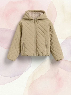 Reserved - Pikowana kurtka - beżowy