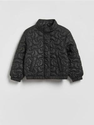 Reserved - Pikowana kurtka bomberka - czarny