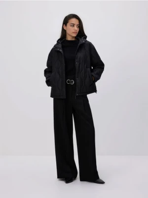 Reserved - Pikowana kurtka - czarny