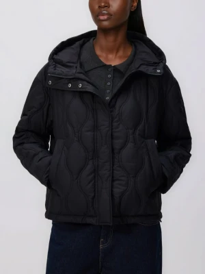 Reserved - Pikowana kurtka - czarny