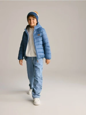 Reserved - Pikowana kurtka - granatowy