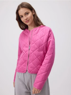 Reserved - Pikowana kurtka - intensywny róż