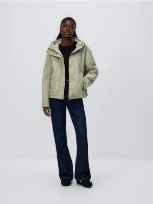 Reserved - Pikowana kurtka - jasnozielony
