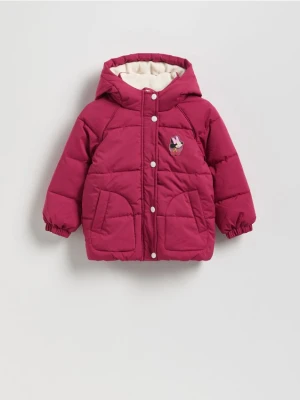 Reserved - Pikowana kurtka Minnie Mouse - intensywny róż