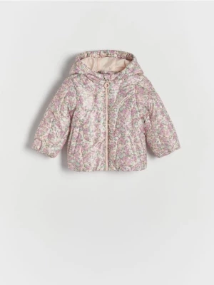 Reserved - Pikowana kurtka w kwiaty - wielobarwny