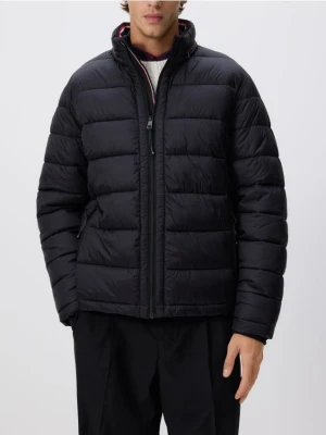 Reserved - Pikowana kurtka z chowanym kapturem - czarny