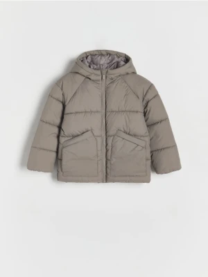 Zdjęcie produktu Reserved - Pikowana kurtka z kapturem - beżowy