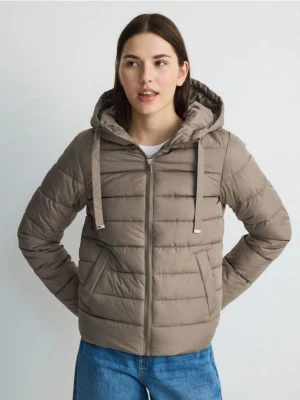 Zdjęcie produktu Reserved - Pikowana kurtka z kapturem - brązowy