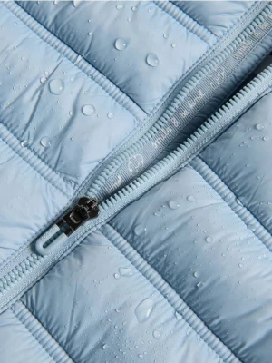 Reserved - Pikowana kurtka z kapturem - jasnoniebieski