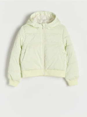 Zdjęcie produktu Reserved - Pikowana kurtka z kapturem - jasnożółty
