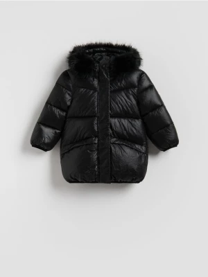 Zdjęcie produktu Reserved - Pikowana kurtka z połyskiem - czarny