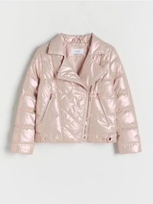 Reserved - Pikowana kurtka z połyskiem - wielobarwny