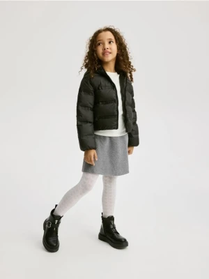 Reserved - Pikowana kurtka z puchem - czarny