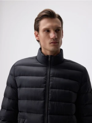 Reserved - Pikowana kurtka z puchem - czarny