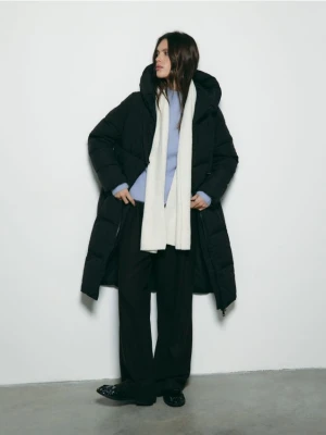 Reserved - Pikowana kurtka z puchem - czarny