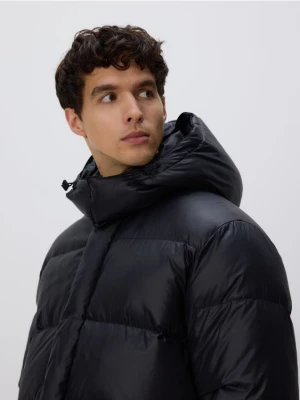 Reserved - Pikowana kurtka z puchem - czarny