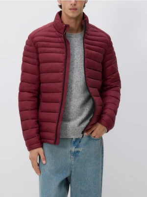 Reserved - Pikowana kurtka ze stójką - bordowy