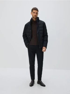 Reserved - Pikowana kurtka ze stójką - czarny