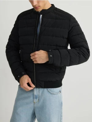 Reserved - Pikowana kurtka ze stójką - czarny