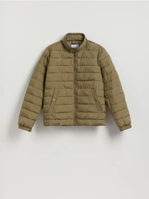 Reserved - Pikowana kurtka ze stójką - jasny zielony