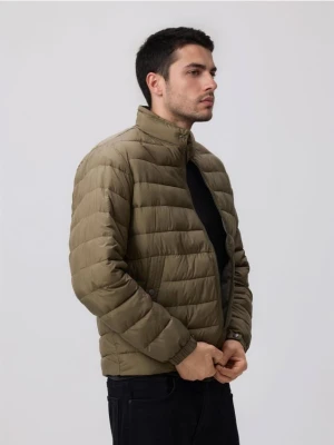Reserved - Pikowana kurtka ze stójką - jasny zielony