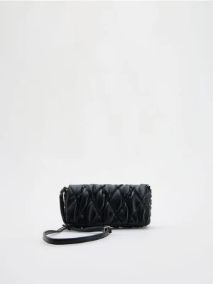 Reserved - Pikowana torebka crossbody - czarny