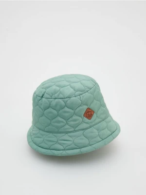 Reserved - Pikowany bucket hat - oliwkowy