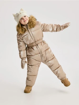 Reserved - PIkowany kombinezon z ociepleniem - beżowy