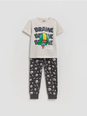 Reserved - Piżama Brawl Stars - jasnoszary