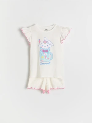 Reserved - Piżama dwuczęściowa Cinnamoroll - złamana biel