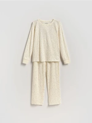 Reserved - Piżama dwuczęściowa - złamana biel
