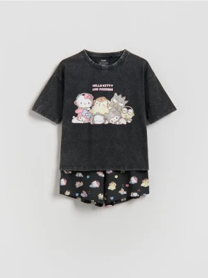 Reserved - Piżama Hello Kitty and Friends - ciemnoszary