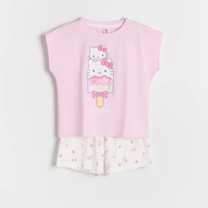 Reserved - Piżama Hello Kitty - pastelowy róż