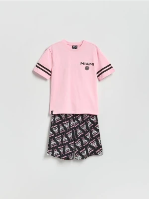 Reserved - Piżama Inter Miami - różowy