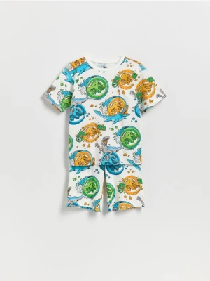 Reserved - Piżama Jurassic World - złamana biel