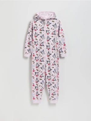 Reserved - Piżama pajacyk z kapturem Kuromi - lawendowy