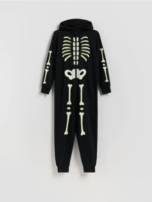 Reserved - Piżama świecąca w ciemności - czarny