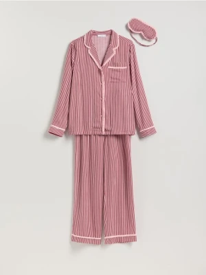 Reserved - Piżama z opaską do spania - ciemnofioletowy